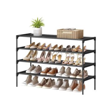 Batų lentyna SONGMICS LSH034BH01, 3 pakopų, Juoda, 91,8 × 70,5 × 29,7 cm