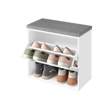 Batų suolas VASAGLE LSB121WB01, 3 pakopos, 60 × 53,5 × 30 cm
