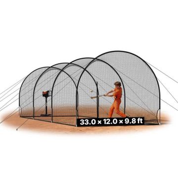 Клетка для отбивания VEVOR BC004, 4 дуги, 10058 × 3660 × 3000 мм