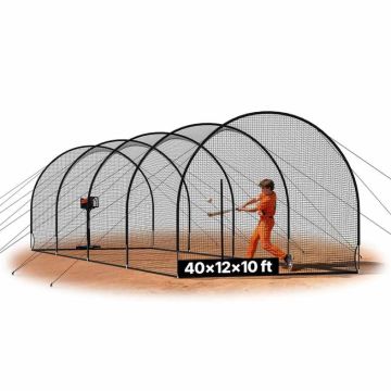 Бейсбольная клетка VEVOR BL40121004S, 5 дуг, 1220 × 370 × 305 см
