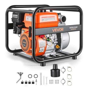 Bensiinivesipumppu VEVOR SCWP50-Ⅰ, 6,5 hv, 50,8 mm, 56,5 × 48 × 50,5 cm