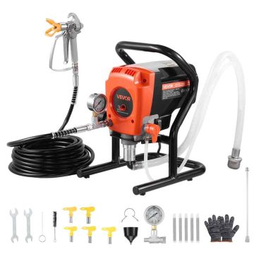 Ilmaton maaliruisku VEVOR 190C, 900 W, 335 × 415 × 265 mm