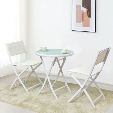Bistro outdoor furniture set, 3 pieces
