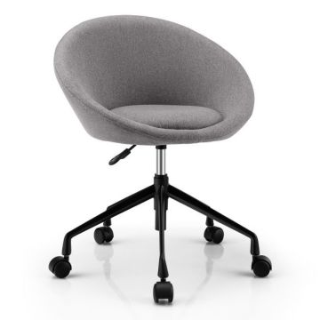 Office chair, without armrests, Green/blue/gray, 62 × 57 × 71–78 cm