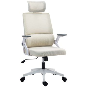 Toimistotuoli, Beige, 60 × 104,5–121,5 × 61 cm