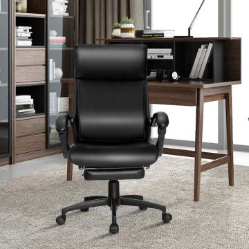 Office chair, With extendable footrest, 62 × 71.5 × 109–119 cm