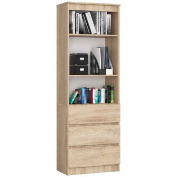 Toimistohylly CLP R60, 3 laatikkoa, 60 × 180 × 35 cm
