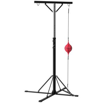 Nyrkkeilysäkkiteline, speedballilla, 160 × 175–220 × 145 cm