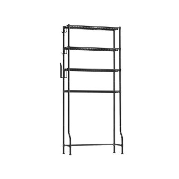 Полка для ванной 30x83x176см., черная