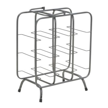 Square bottle holder, 9 places, 40 × 47.5 × 23 cm
