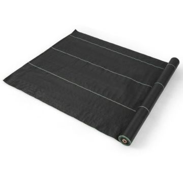 Puutarhan suojamuovi rikkaruohoja vastaan 2500x200cm, musta