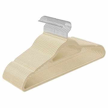 Vaatehenkarisetti 20 osaa, beige
