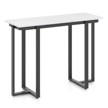 Консоль 107x40x79,5 см, белый/черный