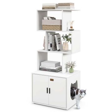 Туалет для кошек 60x45,5x142см, белого цвета