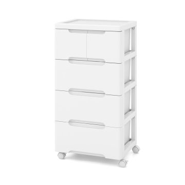 Storage trolley, 5 drawers, 40 × 32 × 79 cm