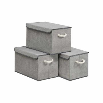 Säilytyslaatikot SONGMICS, 3 kpl, Harmaat, 50 × 30 × 30 cm