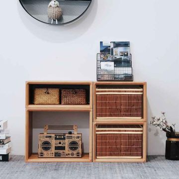 Set of 2 storage boxes, 39 × 32 × 25.3 cm