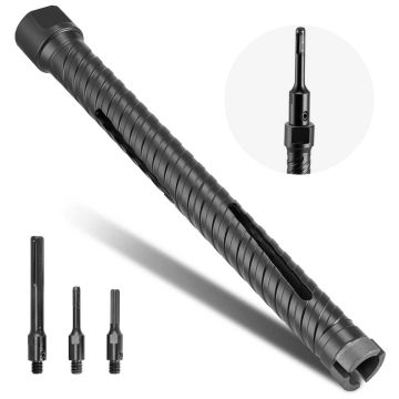 Timanttiporakruunu VEVOR, M16, 3 adapteria, Ø 25 × 241 mm