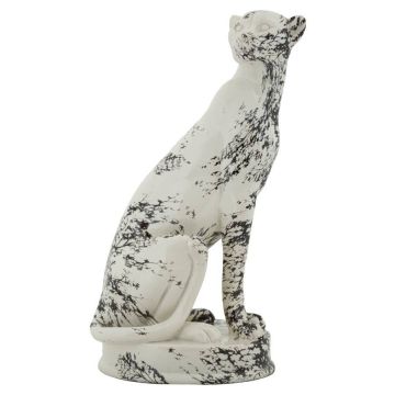 Dekoratyvinė leopardo skulptūra, 25 × 42 × 20 cm