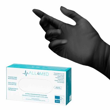 Nitriiliset tutkimuskäsineet ALL4MED, 100 kpl