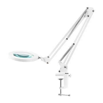 Настольная увеличительная лампа GLOW, 72 SMD-светодиода, Белая