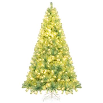 Keinotekoinen joulukuusi, 1300 oksankärkeä, 550 LED-valoa, 135 × 225 cm