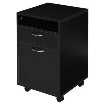 Шкаф для документов Homcom 40x35x60см, черного цвета