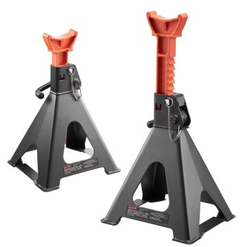 Pukkitelineet VEVOR HM6141C, 1 pari, mustat/oranssit, 275 × 380 × 235 mm