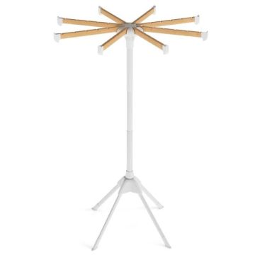 Clothes drying rack, 8 bars, 40 hanger spaces, 83.5 × 123 cm