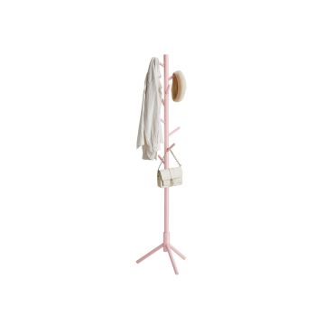 Clothes rack VASAGLE RCR04WT, 8 hooks, Pink, 47 × 175 × 47 cm