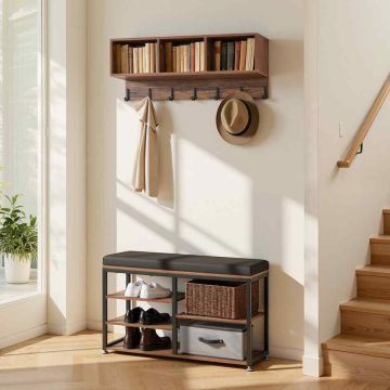 Naulakko VEVOR DX0202-C250432Y-01, 3-in-1, Ruskea, 80 × 50 × 30 cm