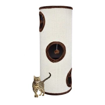 Raapimispuu/talo 100 cm, beige/ruskea