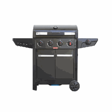 Kaasugrilli Barbecook Gas Barbecue Luca 412, kaapilla ja sivupolttimella, 145,4 × 60,3 × 112,3 cm