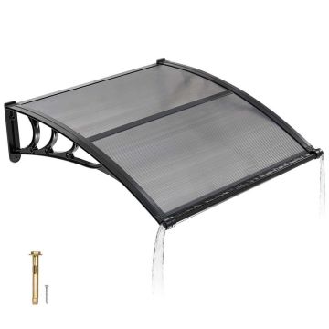 Ovikatos VEVOR CZPC40X40G-C, Harmaa, 965 × 1017 × 275 mm