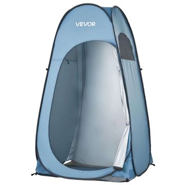 Suihkuteltta VEVOR POP474783, 1 henkilölle, Sininen, 119 × 210 × 119 cm