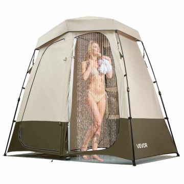 Suihkuteltta VEVOR YL-fold tent5, 2 huonetta, 2 henkilölle, 250 × 122 × 218 cm