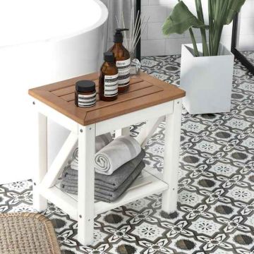 Shower Bench, 2-Tier, 17 × 13 × 18.5 inches