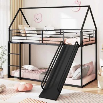 Bunk children's bed, with slide, 204 × 181.5 × 195 cm