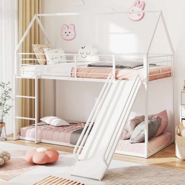 Bunk children's bed, with slide, 204 × 181.5 × 195 cm