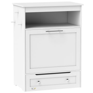Tuplakuppi koirille PawHut 61x35.5x82cm, valkoinen/hopeinen