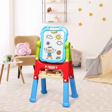 Double-sided children's easel, Blue, 61 × 45 × 109 cm