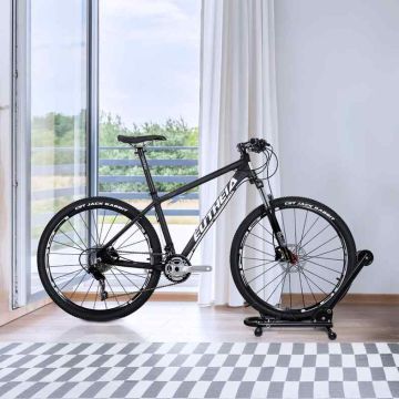 Bike stand, foldable, Black, 45 × 39 × 47 cm