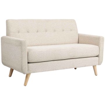 2-istuttava sohva, Beige, 134 × 82 × 71 cm