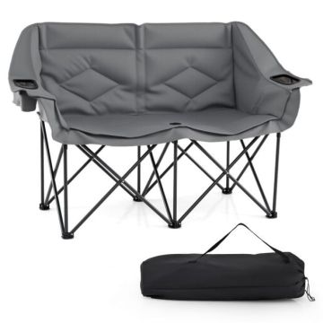 Two-seater folding tourist sofa, 2-seater, 146 × 56 × 94 cm
