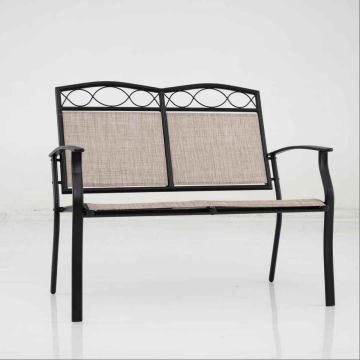 Double outdoor bench, 2-seater, 71 × 105 × 93 cm