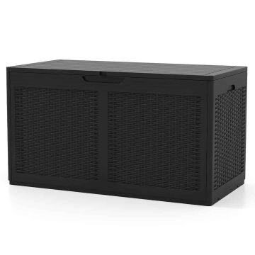 Садовый ящик для хранения 111x56x61см, чёрного цвета