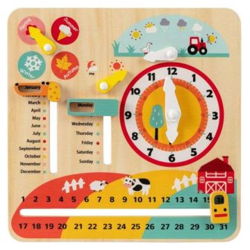 Educational Wooden Toy, Sliders, 30.48 × 30.48 × 1.016 cm