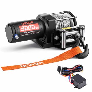 Sähkövinssi VEVOR 3000lb, 1360 kg, 12 V, 293 × 110 × 105 mm