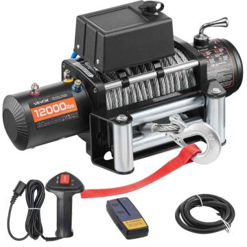 Sähkövinssi VEVOR S12000, 5400 kg, 53,7 × 16 × 21,8 cm