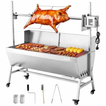 Sähköinen varrasgrilli VEVOR TB-46L1, 60 kg, 142 × 53,5 × 130,5 cm